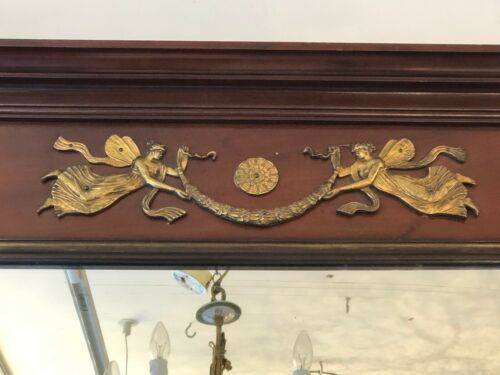 Antique French Napoleon III Mahogany Mirror of Superior Quality. C. 1870-1900