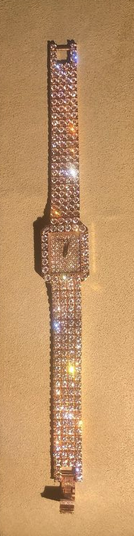 Vintage Piaget Halo Watch. 18 Ct gold, 8cts natural diamonds