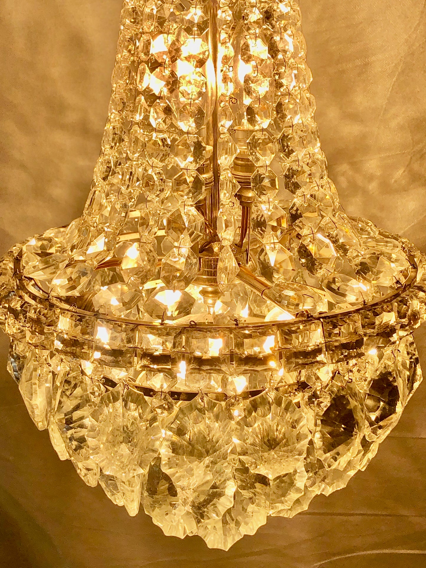 Vintage crystal chandelier