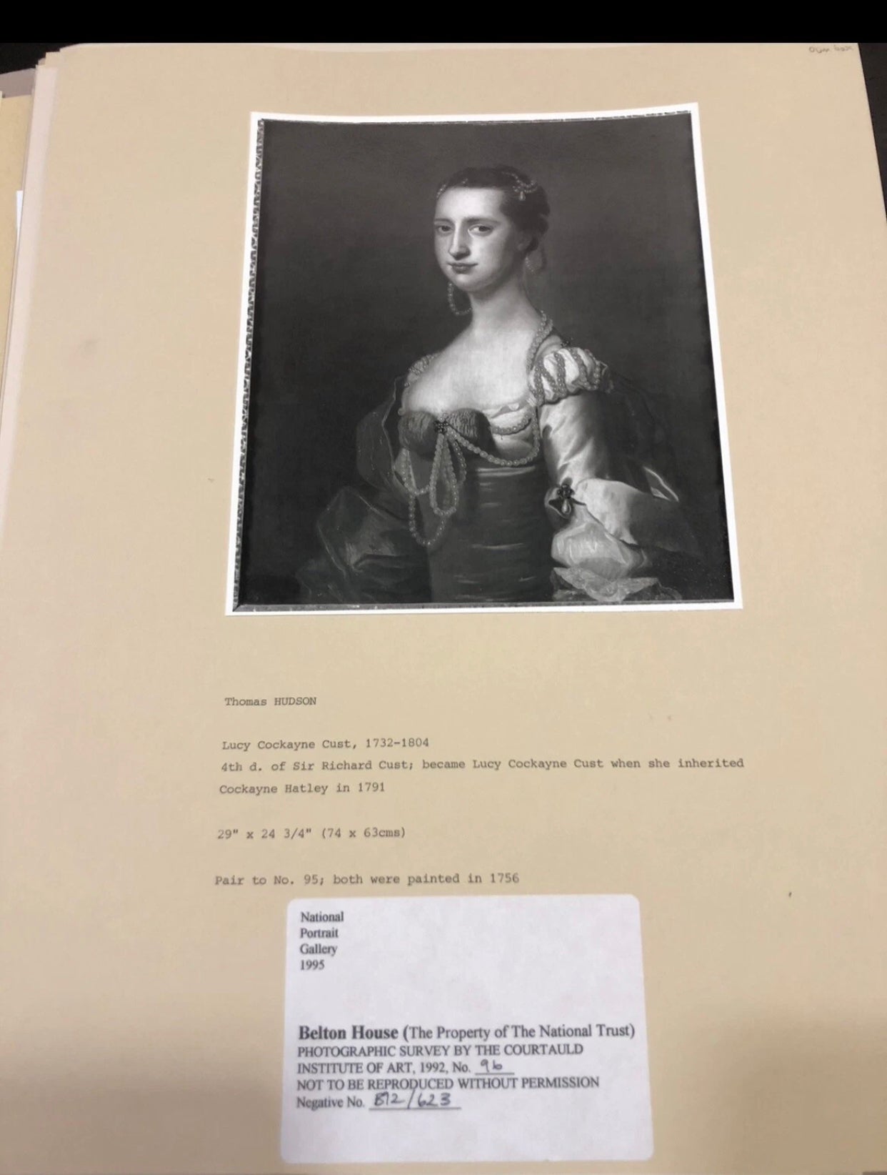 Portrait of a Lady attributed to Thomas Hudson