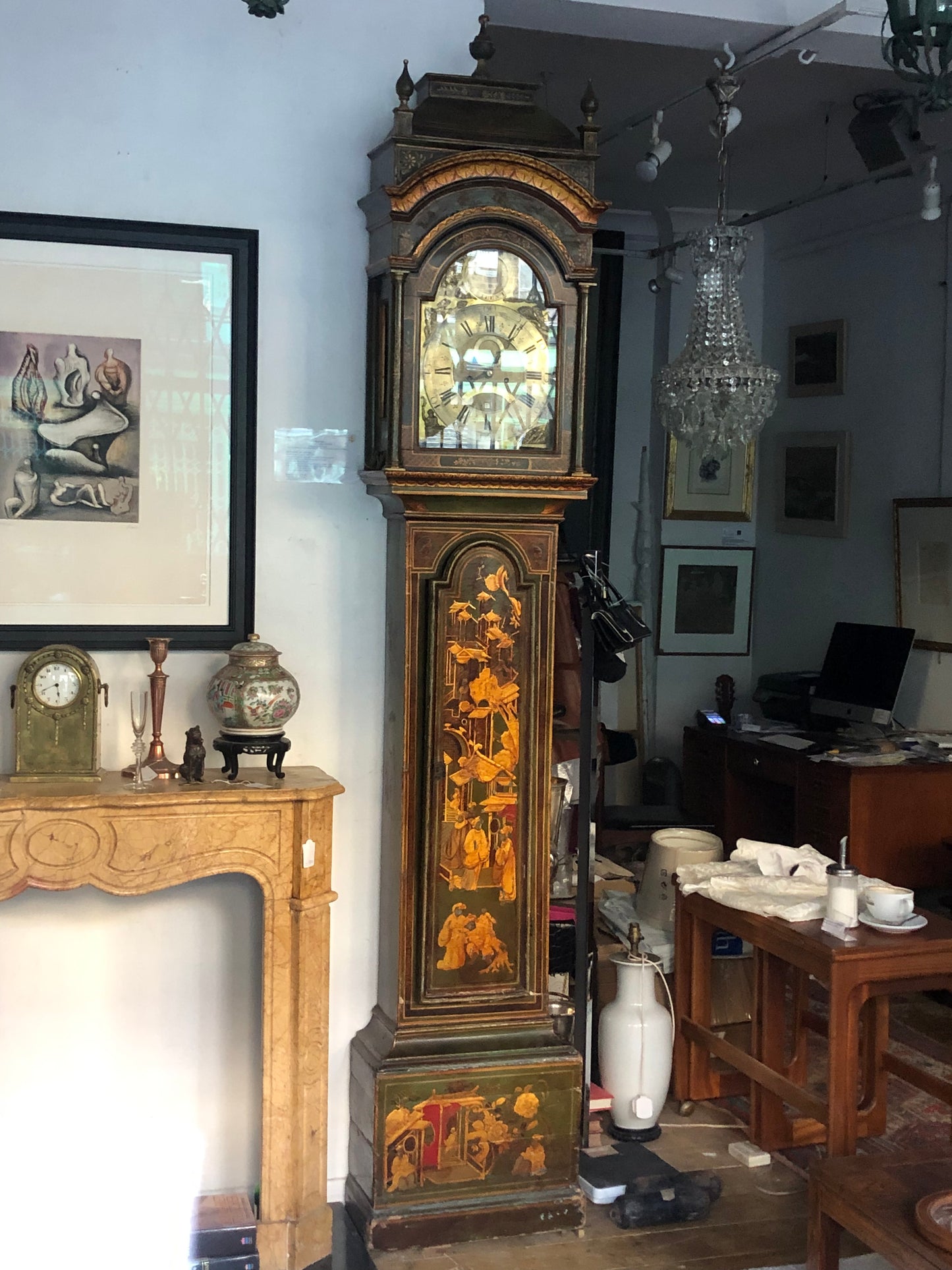 1750s long case clock
