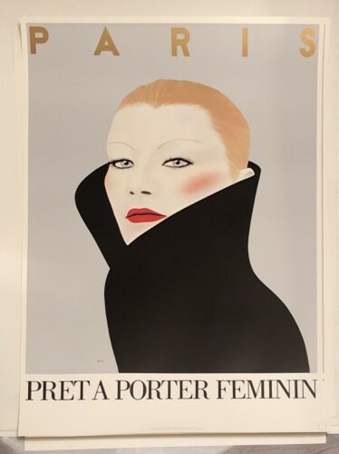 1982 Pret A Porter Paris Poster By Razzia | Retro